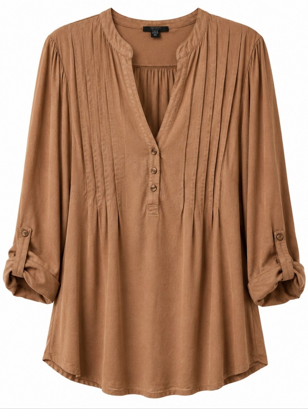 Cocomo Women's Brown Button-Up Blouse. Fall/winter Suede Feel 2x